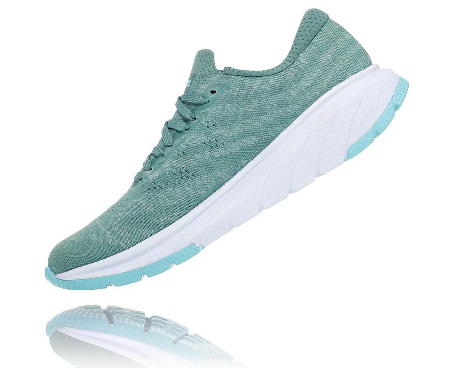 Zapatillas Asfalto Hoka One One Mujer - Cavu 3 - Azules/Blancas - IAL456107